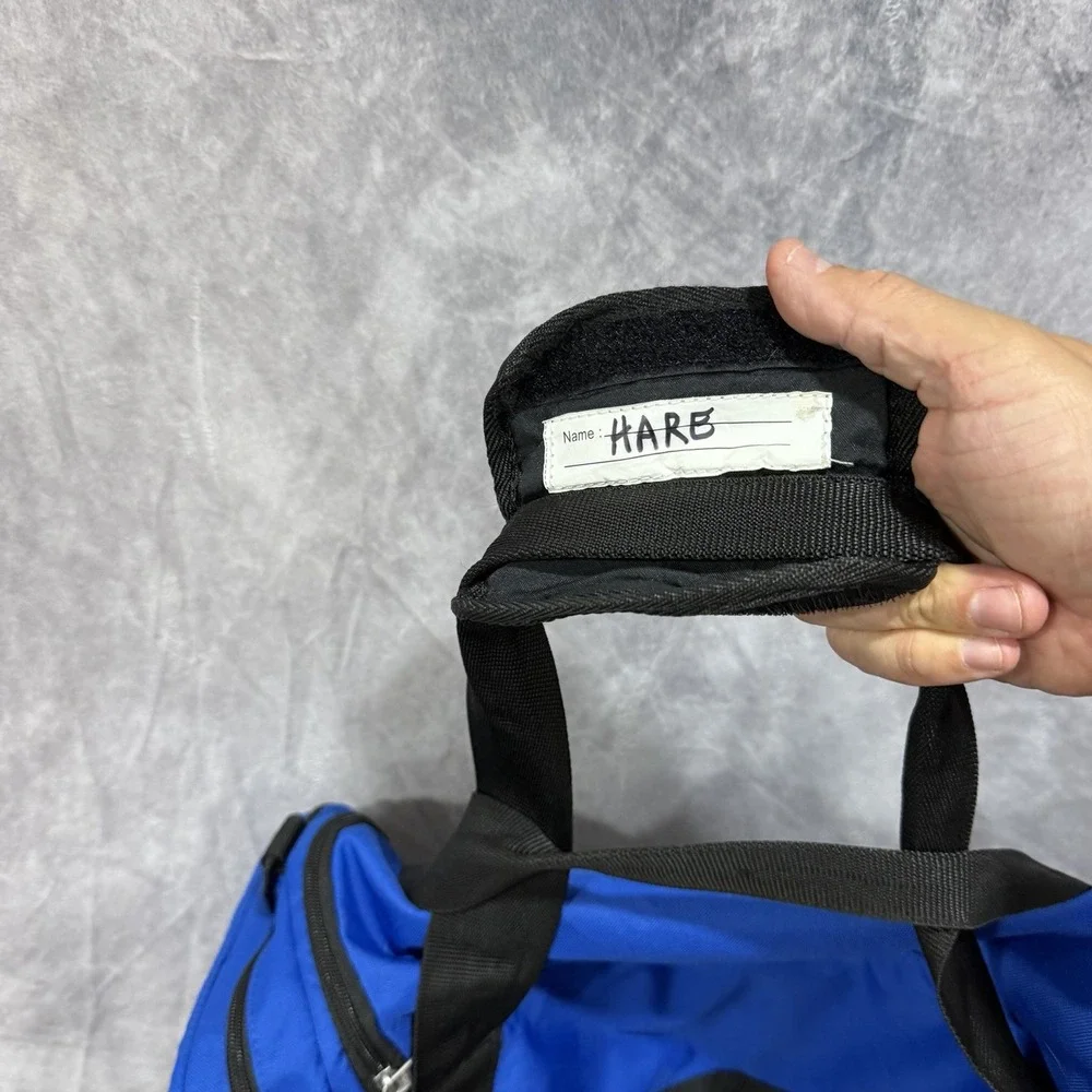 Nike Brasilia Duffel Bag Medium Royal Blue Black Gym Travel Train Sports